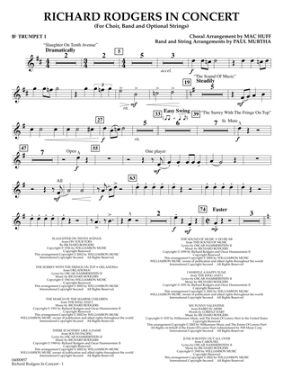 Richard Rodgers in Concert (Medley) (arr. Mac Huff, Paul Murtha) - Bb Trumpet 1