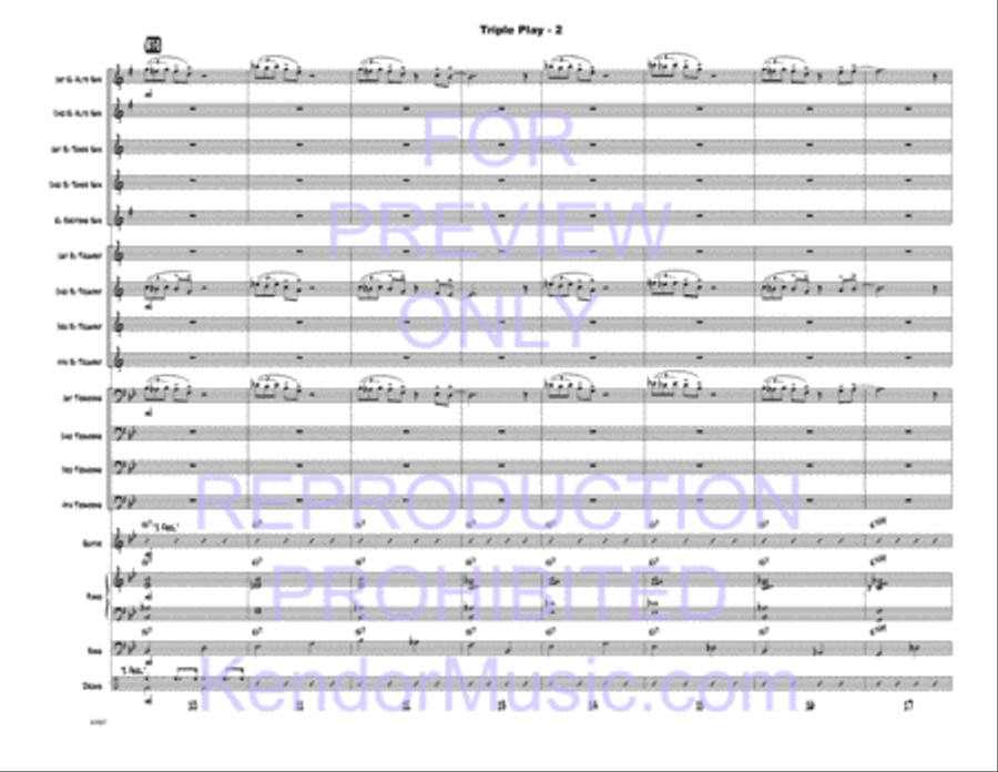Triple Play Triple Play Jazz Ensemble scores gallery preview page 3
