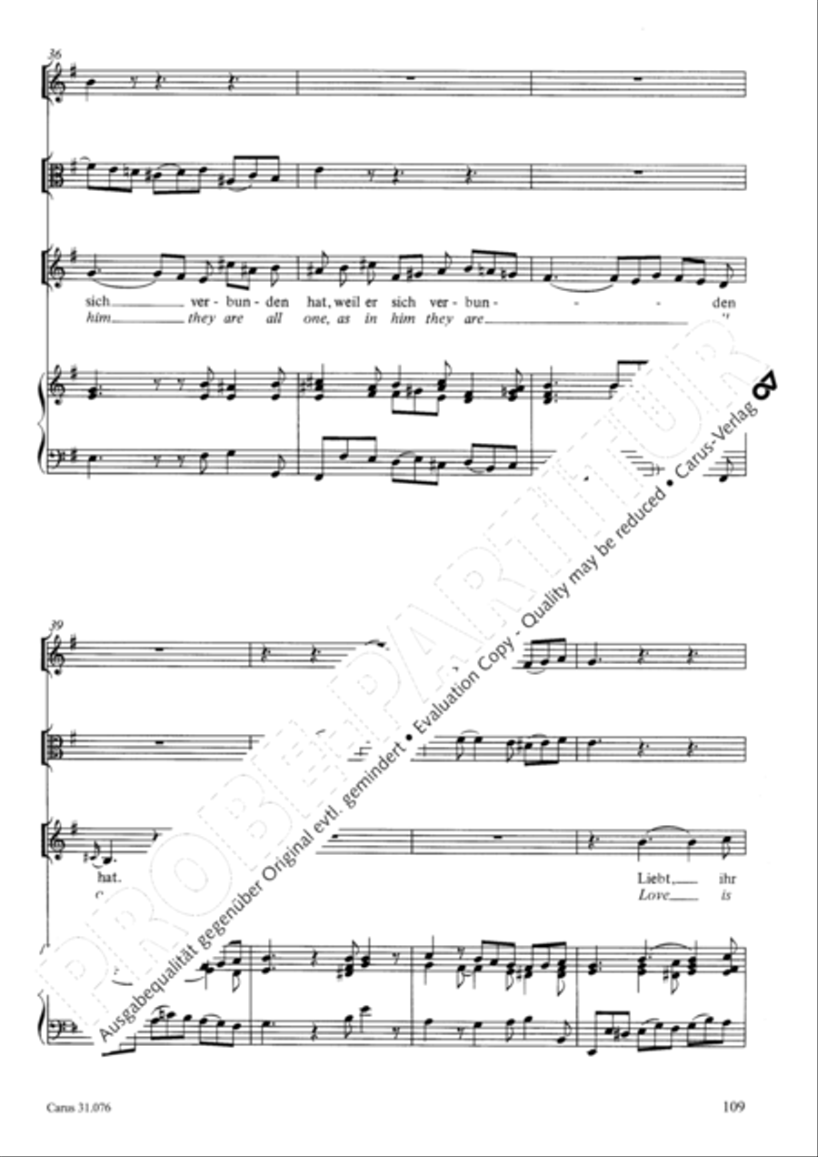 The heavens are telling the Father's glory (Die Himmel erzahlen die Ehre Gottes) 4-Part scores gallery preview page 110