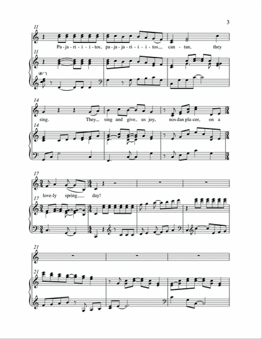 What Do You Hear, Chiquilla? 2-Part scores gallery preview page 3