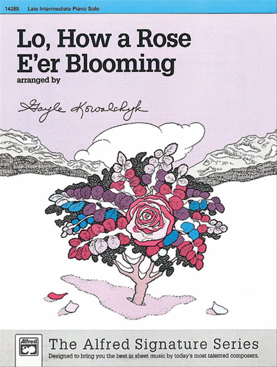 Lo, How a Rose E'er Blooming Piano Solo scores gallery preview page 1