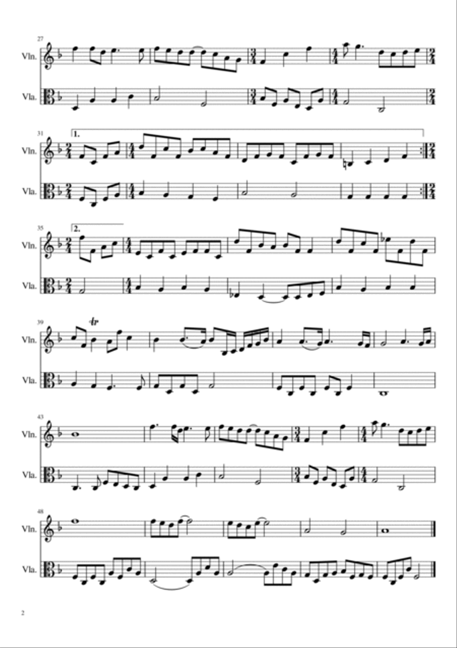 Love Of My Life String Duet scores gallery preview page 2