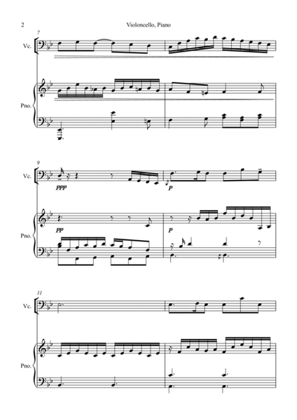 Siciliano - J S Bach (Cello) image number null
