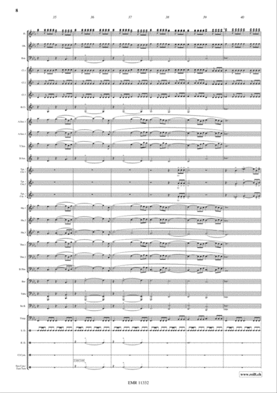 Cutthroat Island Concert Band scores gallery preview page 9