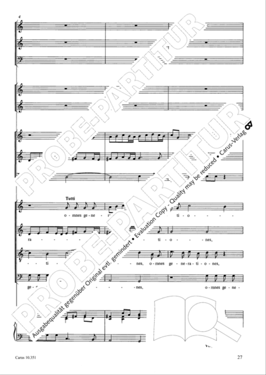 Magnificat Magnificat 4-Part scores gallery preview page 28