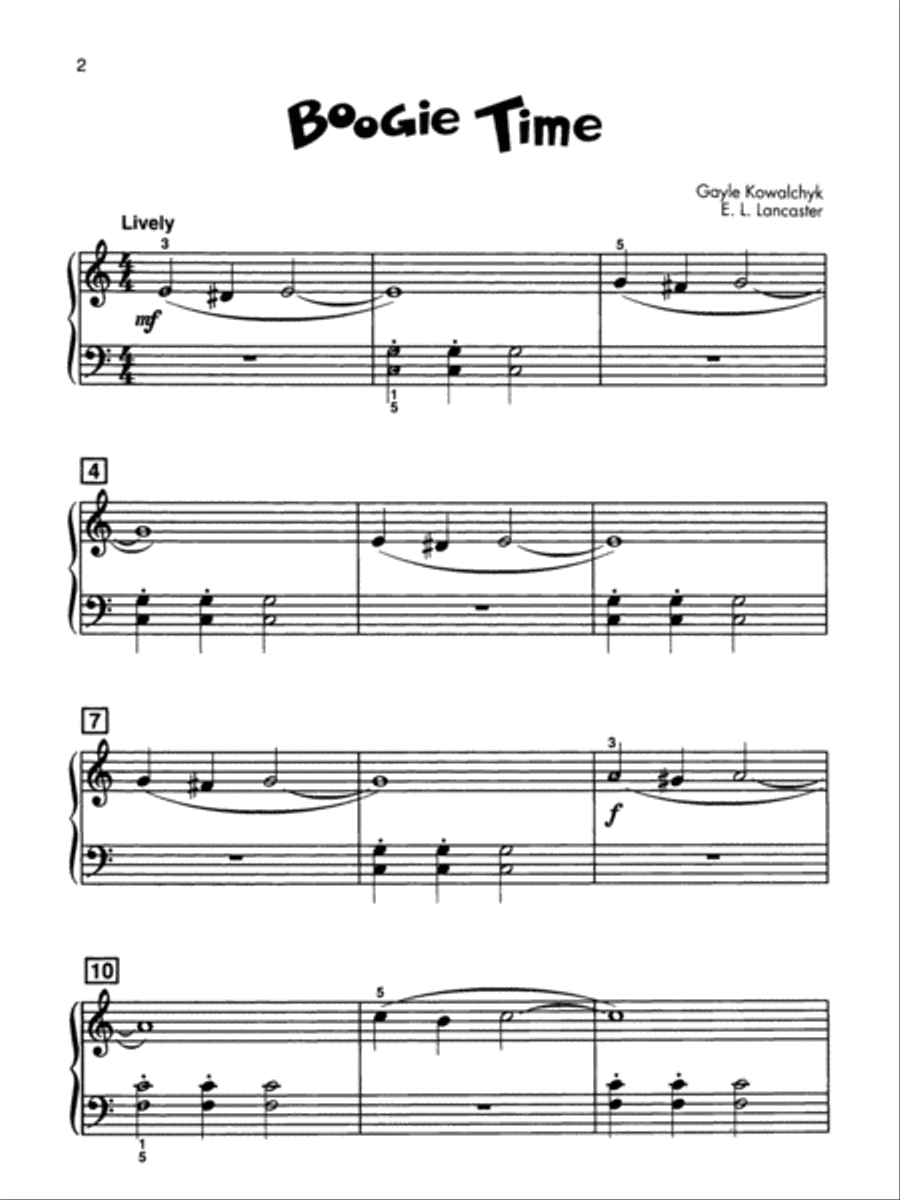 Boogie 'n' Blues, Book 1 Easy Piano scores gallery preview page 6
