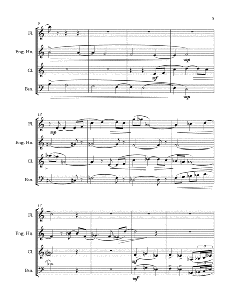 Due Recitativos (For Woodwind Quartet), Op. 4 image number null