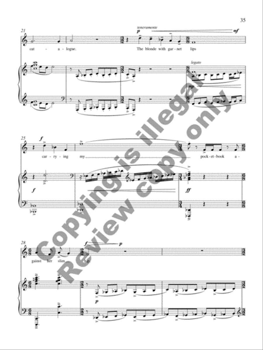 Songs for Mezzo-Soprano Songs for Mezzo-Soprano Mezzo-Soprano Voice scores gallery preview page 21