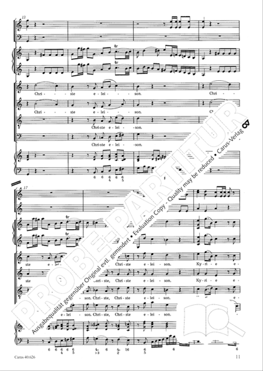 Mass in C Major Mass in C Major 4-Part scores gallery preview page 11