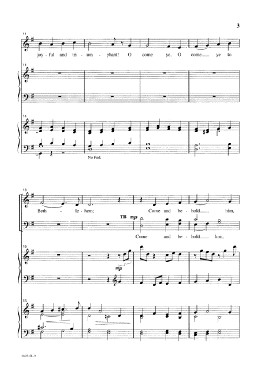 O Come, Let Us Adore Him O Come, Let Us Adore Him 4-Part scores gallery preview page 3