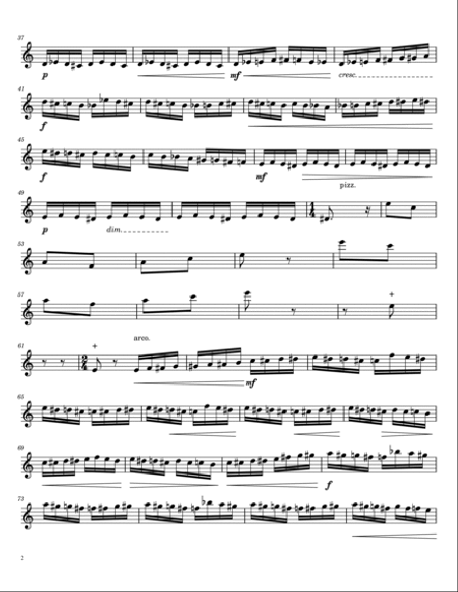 Flight of the Bumblebee - For Violin Solo Violin Solo scores gallery preview page 2