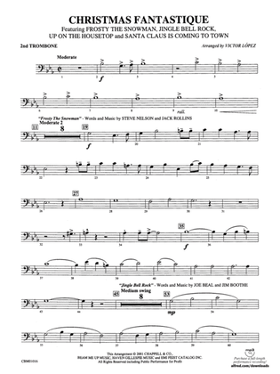 Book cover for Christmas Fantastique (Medley): 2nd Trombone