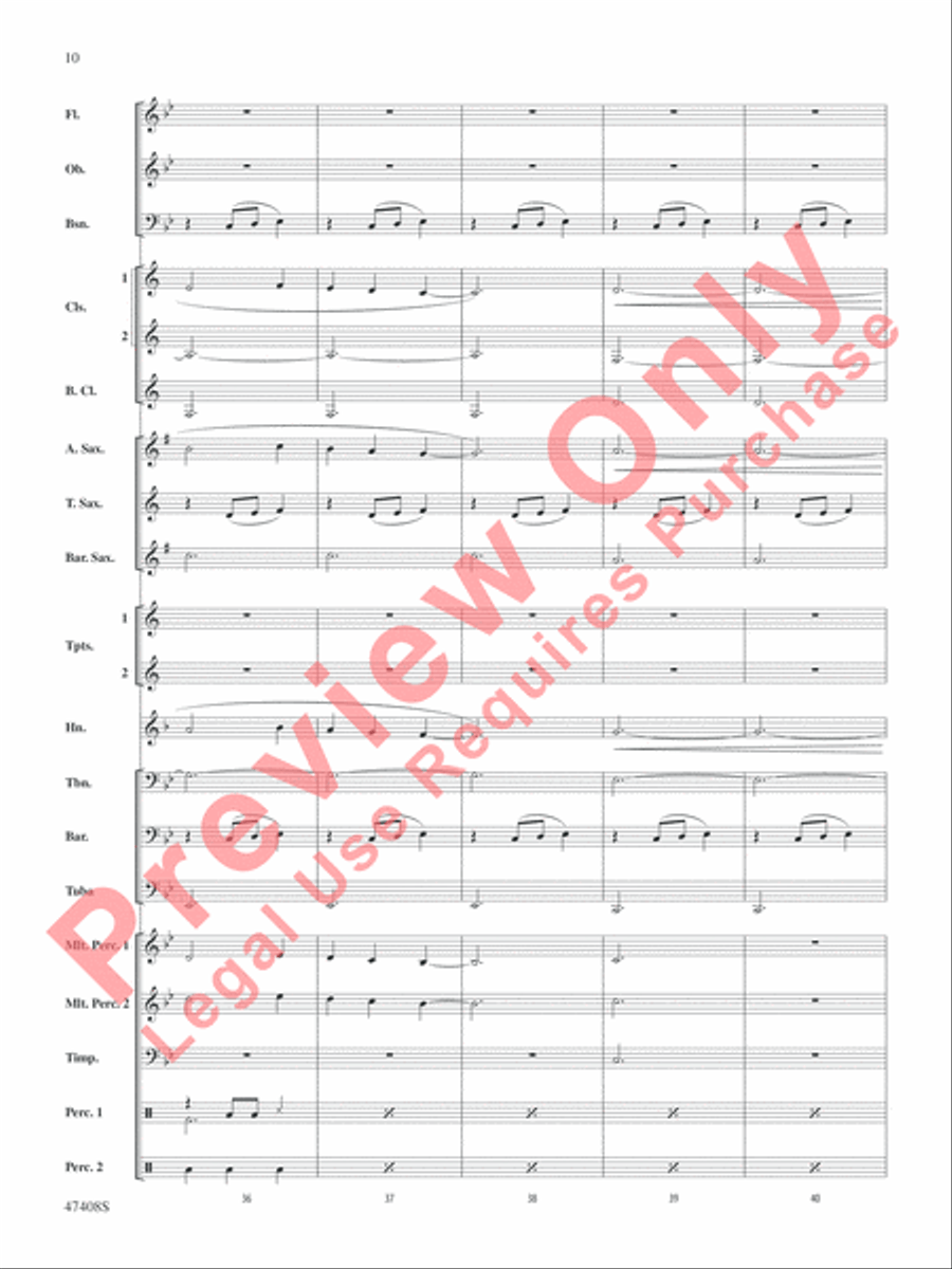 Main Title Theme from Westworld Concert Band scores gallery preview page 11