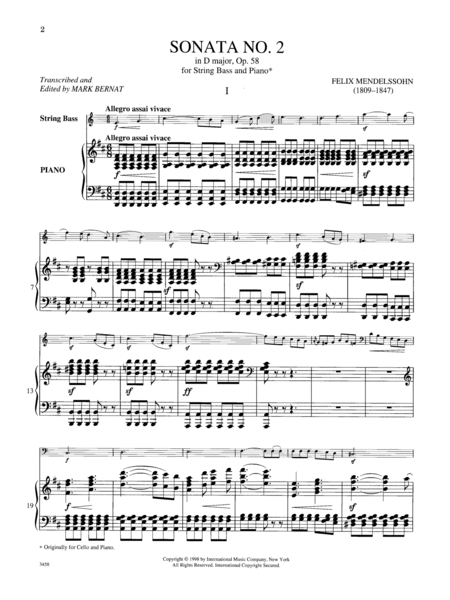 Sonata No. 2 In D Major, Opus 58 (Solo Tuning)