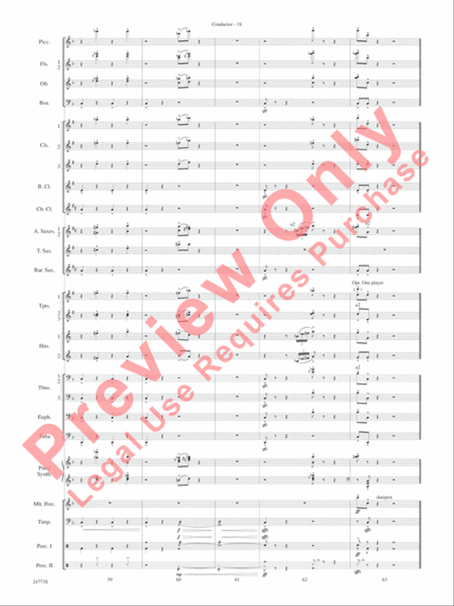 The Star Wars Epic - Part II, Suite from Concert Band scores gallery preview page 21