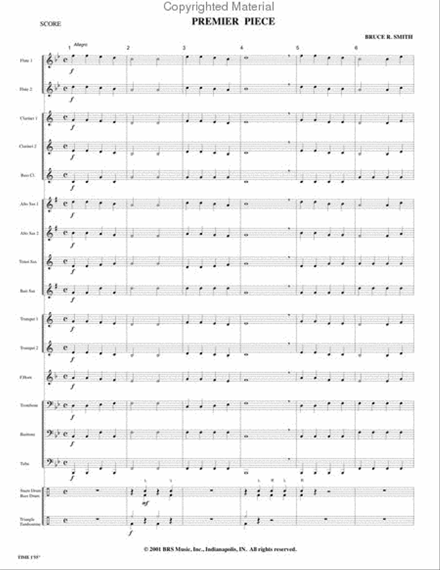 Premier Piece Premier Piece Concert Band scores gallery preview page 3