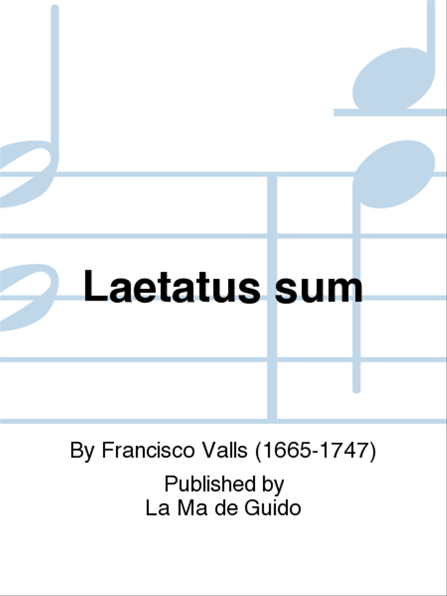 Laetatus sum Choir scores gallery preview page 1