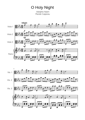 O Holy Night - Viola Trio w/ Piano
