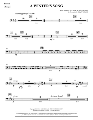 A Winter's Song (from Winter's Grace) - Timpani