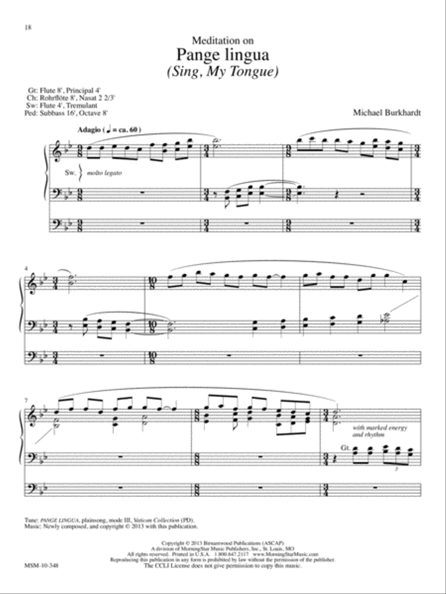 Ah, Holy Jesus Organ scores gallery preview page 8