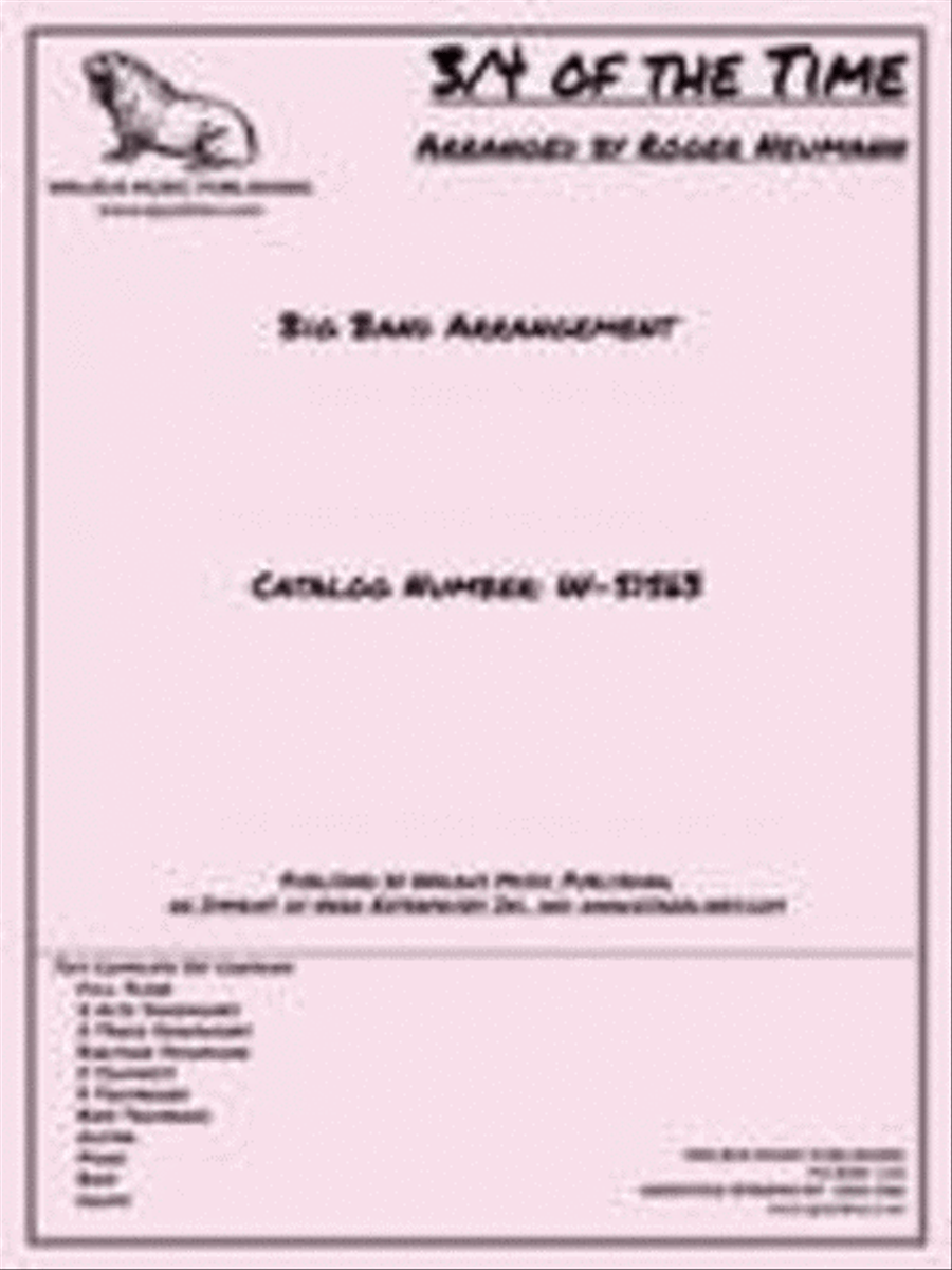 3/4 of the Time Big Band scores gallery preview page 1