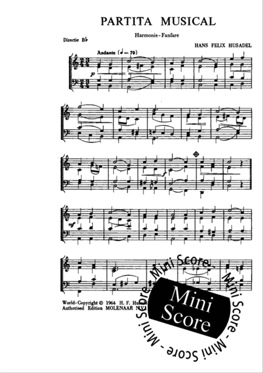 Partita Musical Partita Musical Concert Band scores gallery preview page 4