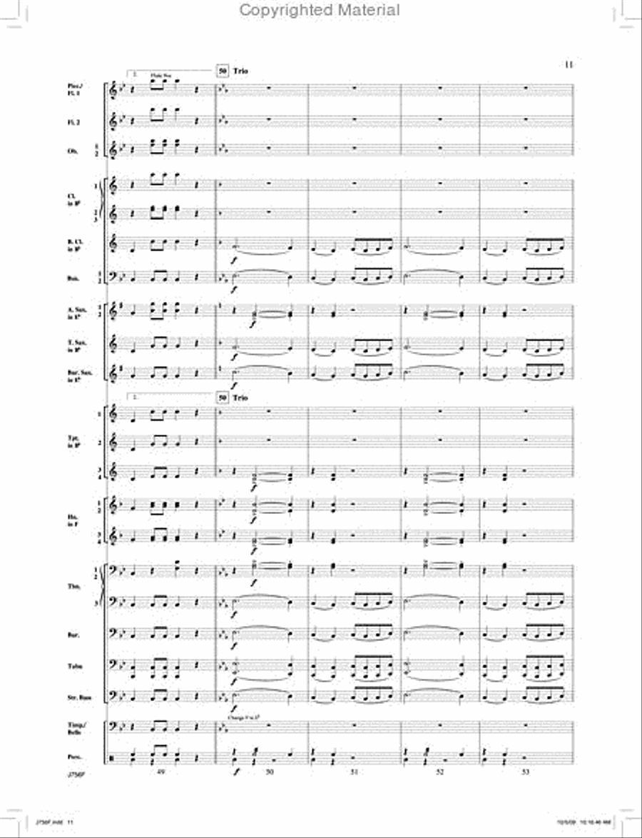 Entry of the Gladiators Concert Band scores gallery preview page 12