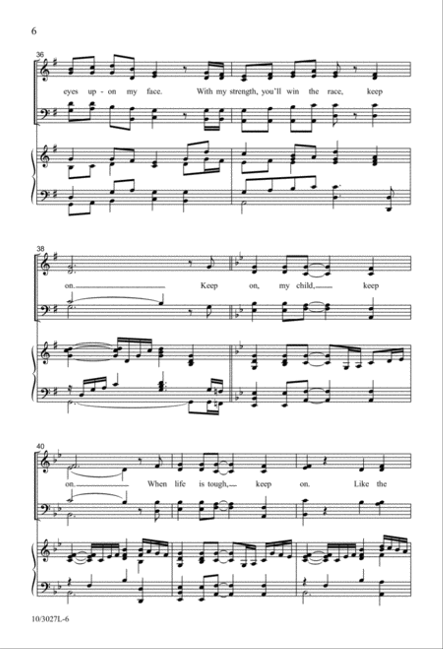 Keep On 4-Part scores gallery preview page 6