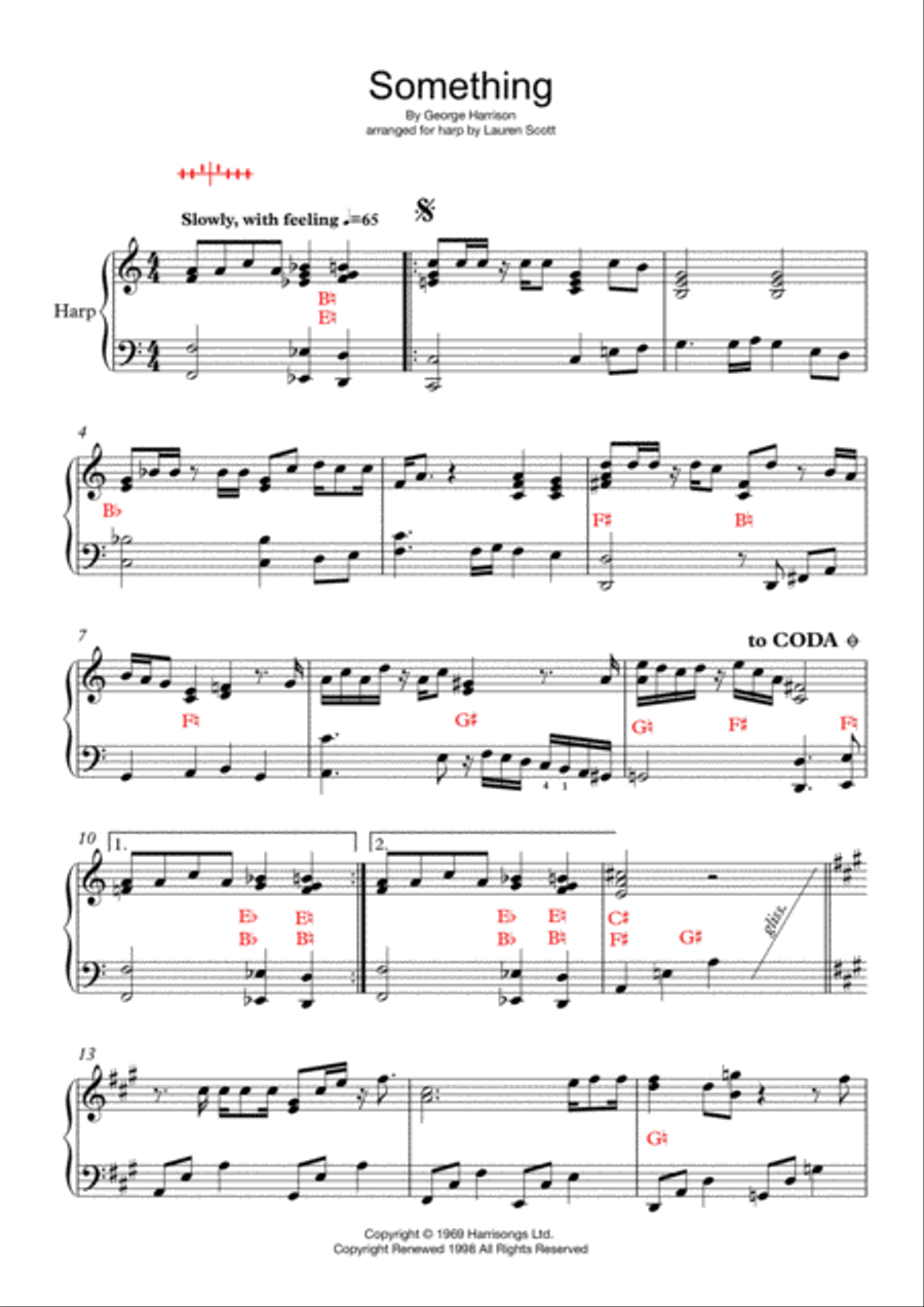 Something Harp scores gallery preview page 1