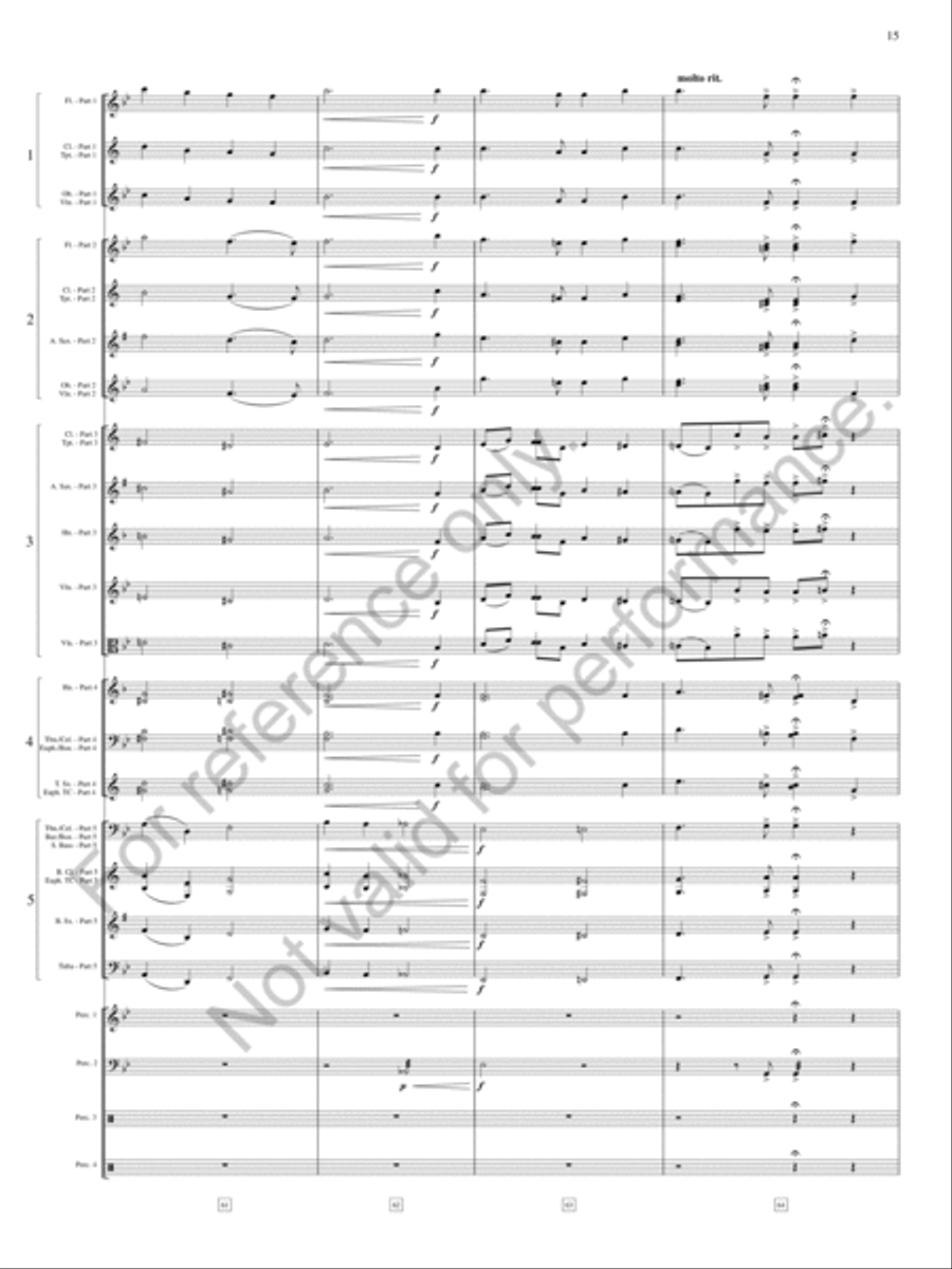 America The Beautiful Concert Band scores gallery preview page 16
