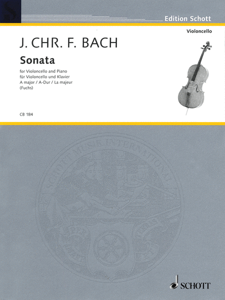 Sonata For Cello And Piano In A Major Score And Parts