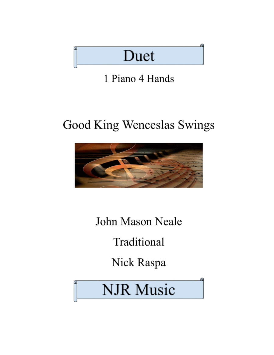 Good King Wenceslas Swings (1 piano 4 hands) complete set 1 Piano, 4-Hands scores gallery preview page 1