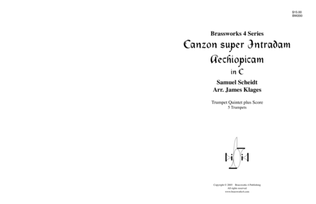 Book cover for Canzon super Intradum Aechiopicam (C)