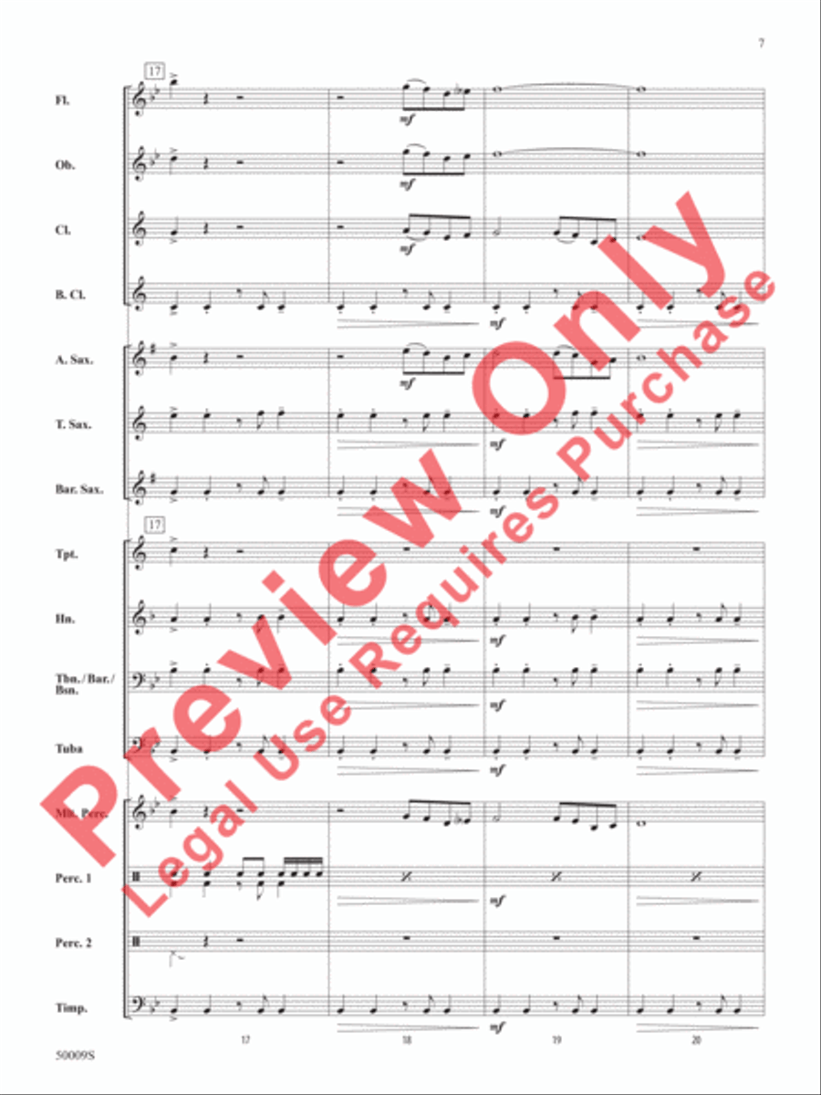 On to Victory Concert Band scores gallery preview page 8