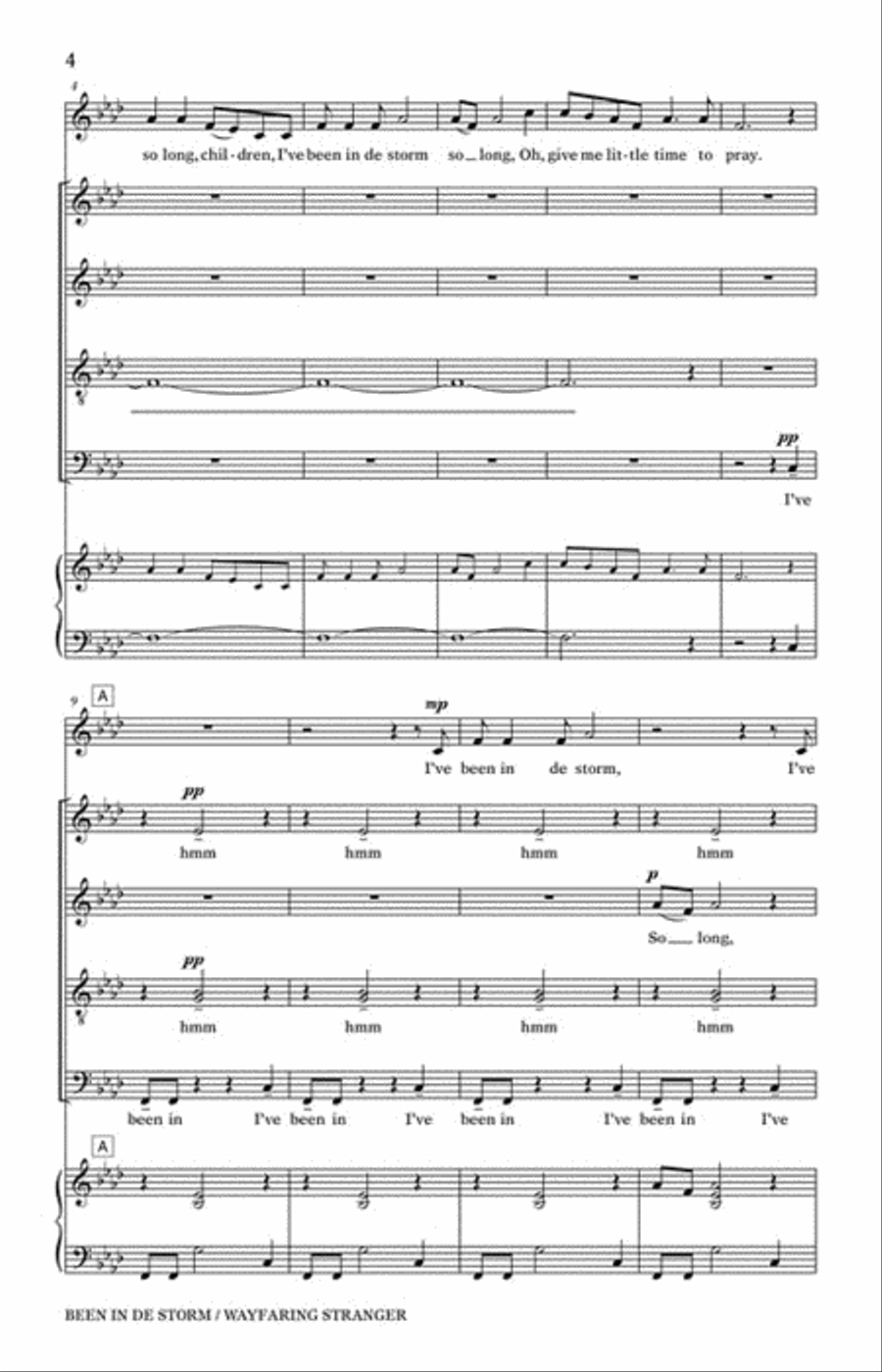 Been in de Storm/Wayfaring Stranger Divisi scores gallery preview page 3