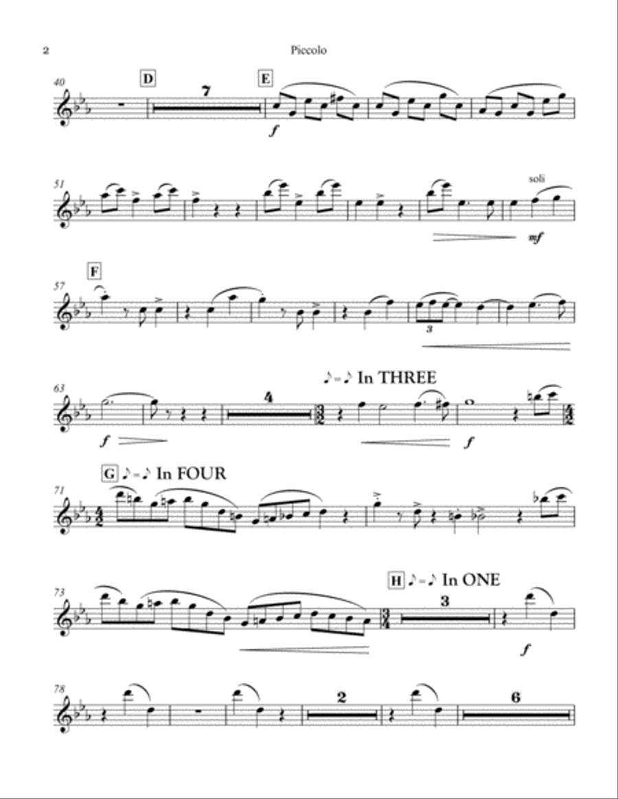 Dancing Devil for Wind Band (Parts) Concert Band scores gallery preview page 2