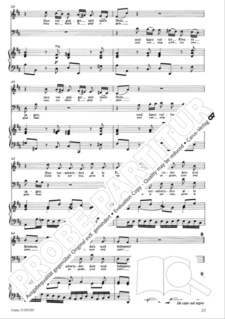 Dearest Jesus, sore I need Thee (Liebster Jesu, mein Verlangen) 4-Part scores gallery preview page 24