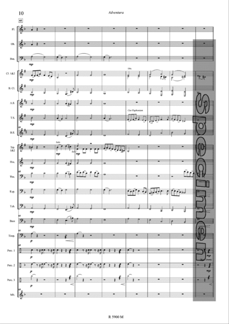 Adventura Concert Band scores gallery preview page 11