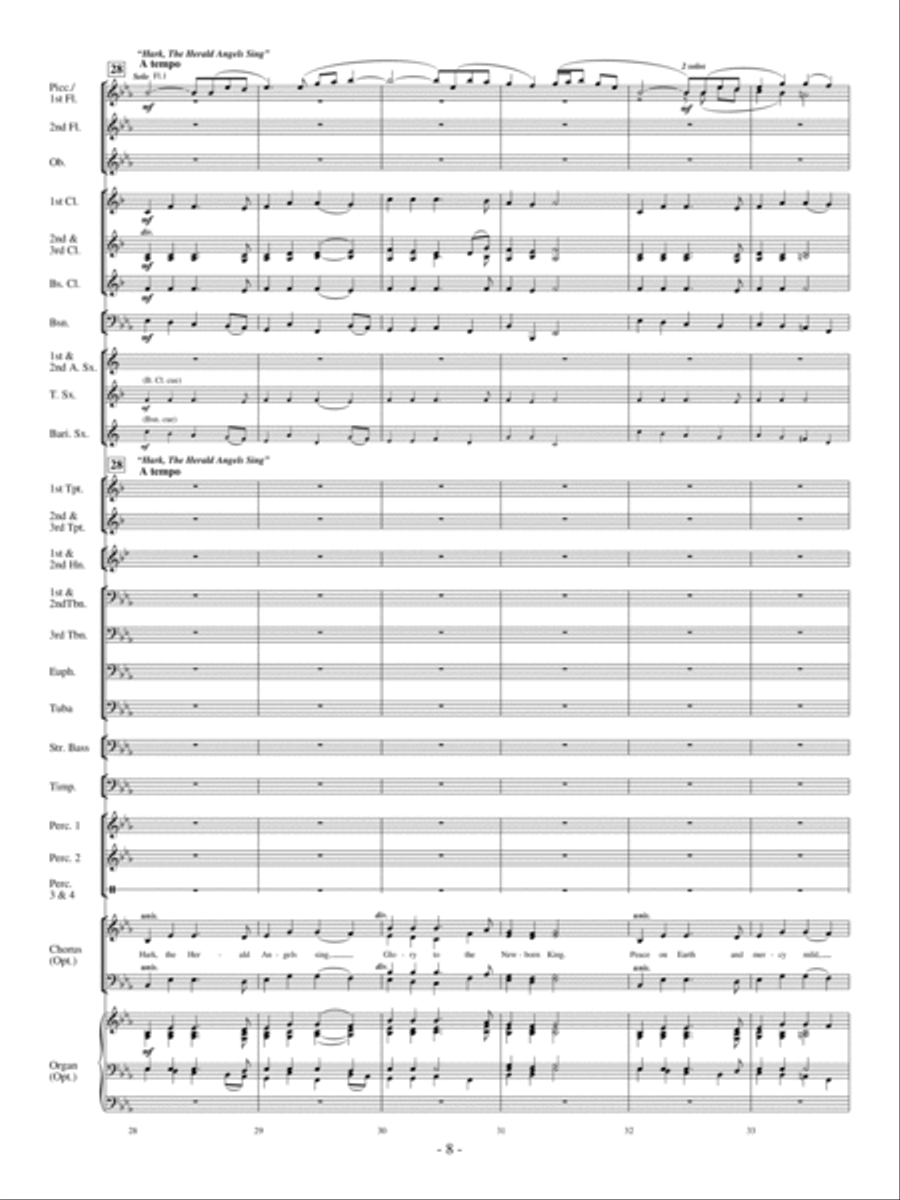 Merry Christmas, Everyone! Concert Band scores gallery preview page 7
