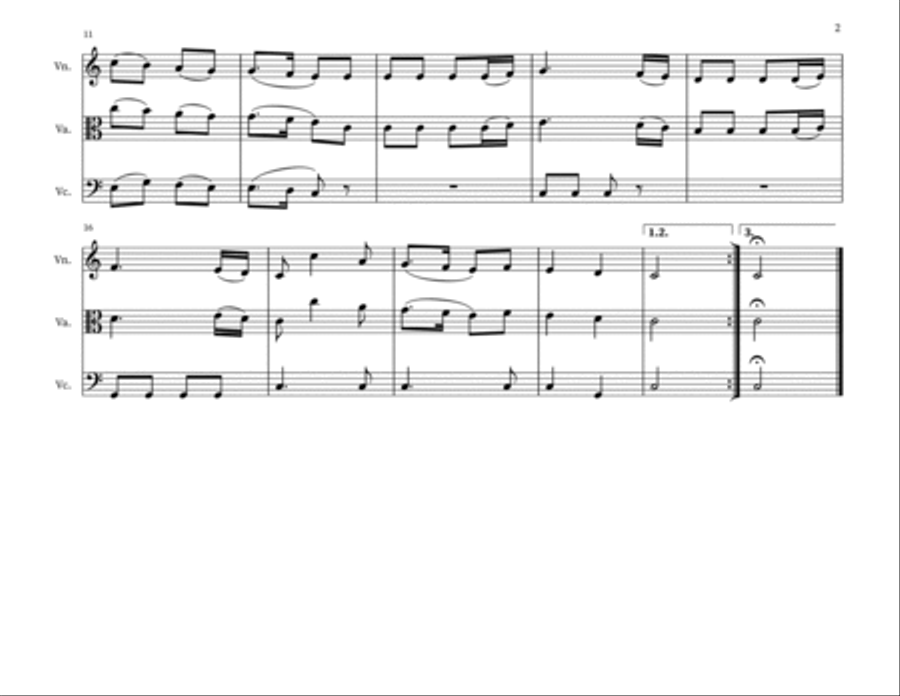 Joy To The World String Trio scores gallery preview page 2