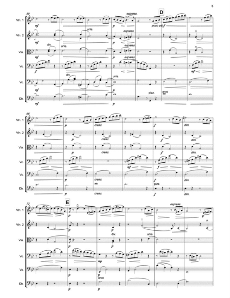 TCHAIKOVSKY June (The Seasons) for string orchestra String Orchestra scores gallery preview page 5