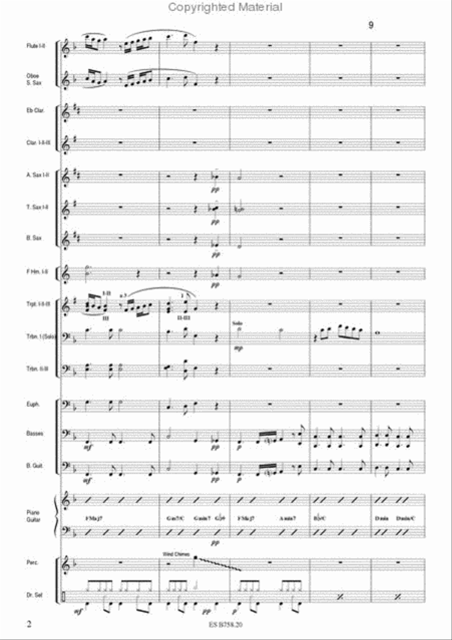 The Way We Were Concert Band scores gallery preview page 4