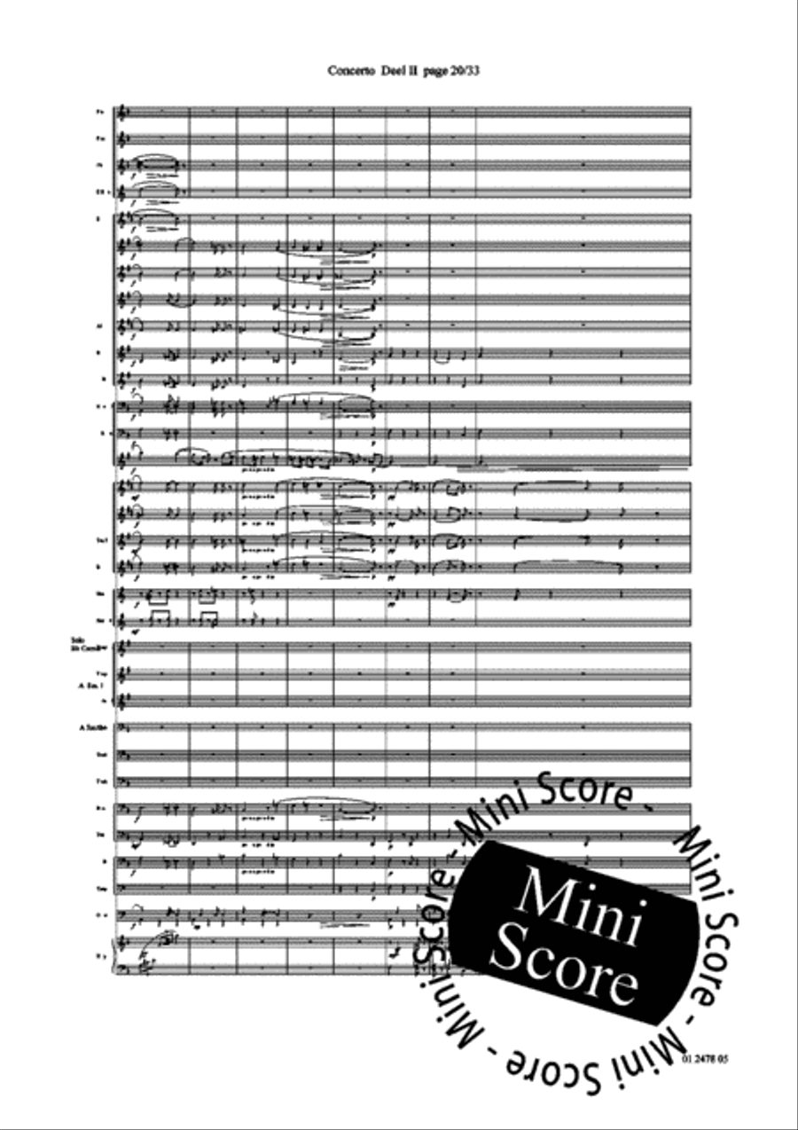 Concerto for Trumpet part 2 and 3 Concert Band scores gallery preview page 24