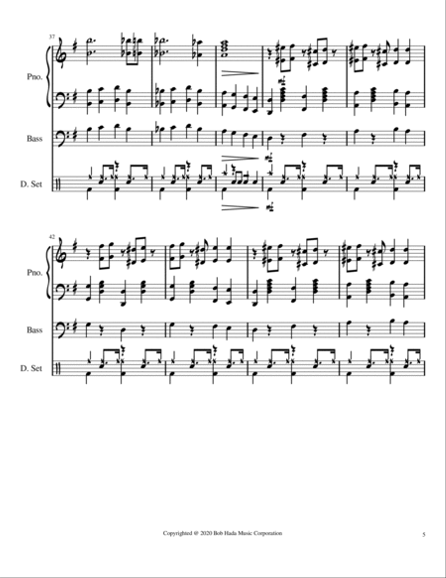 England Rag (Theme of Boris Johnson) Jazz Ensemble scores gallery preview page 5