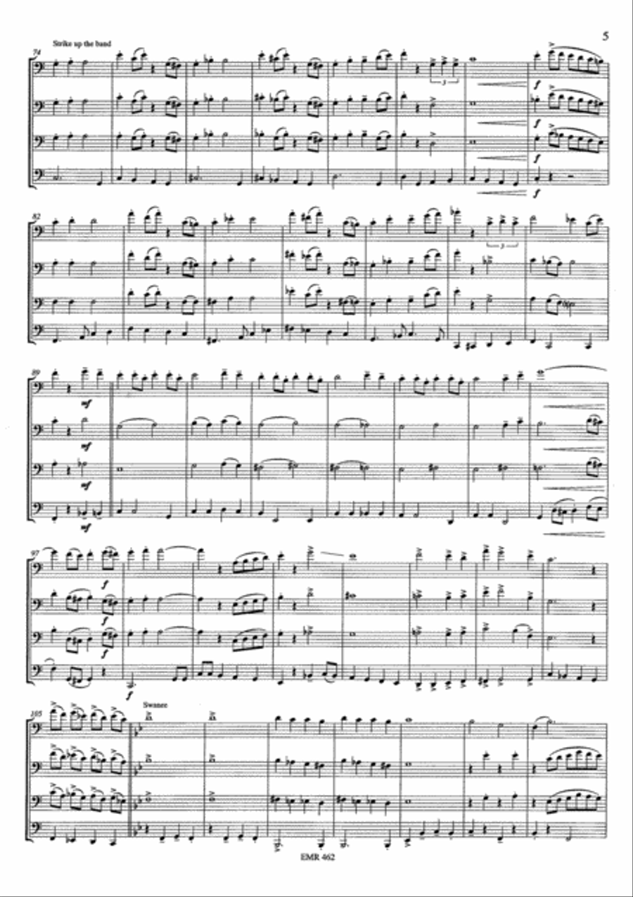 A Portrait No. 2 Trombone Quartet scores gallery preview page 5