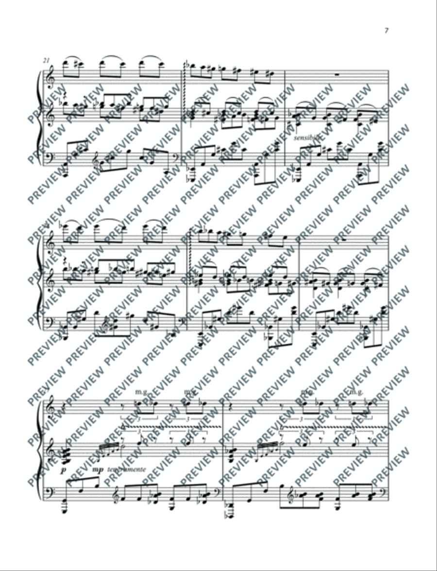 Fragment douloureux Piano Solo scores gallery preview page 8