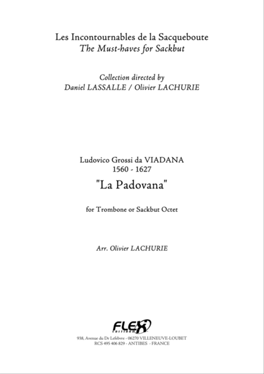 La Padovana Trombone scores gallery preview page 1