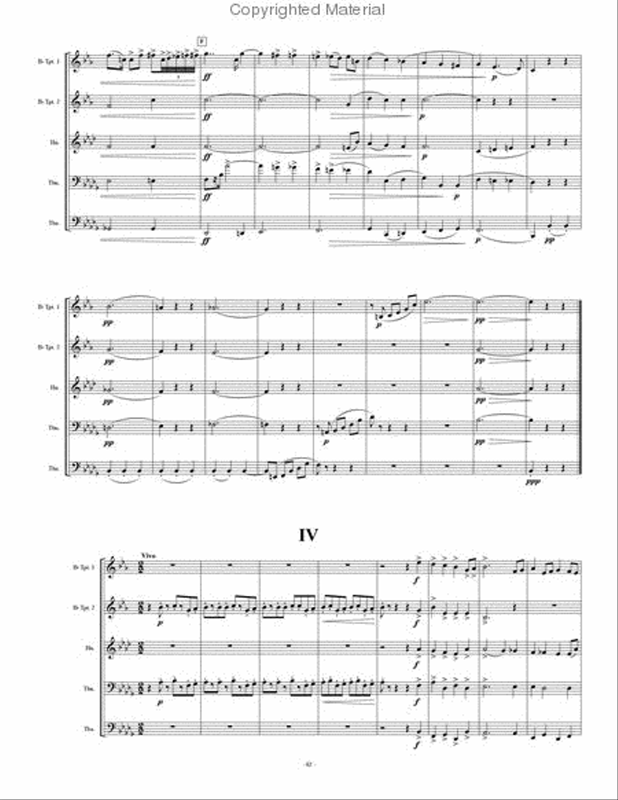 Quintet No. 3 Brass Quintet scores gallery preview page 5
