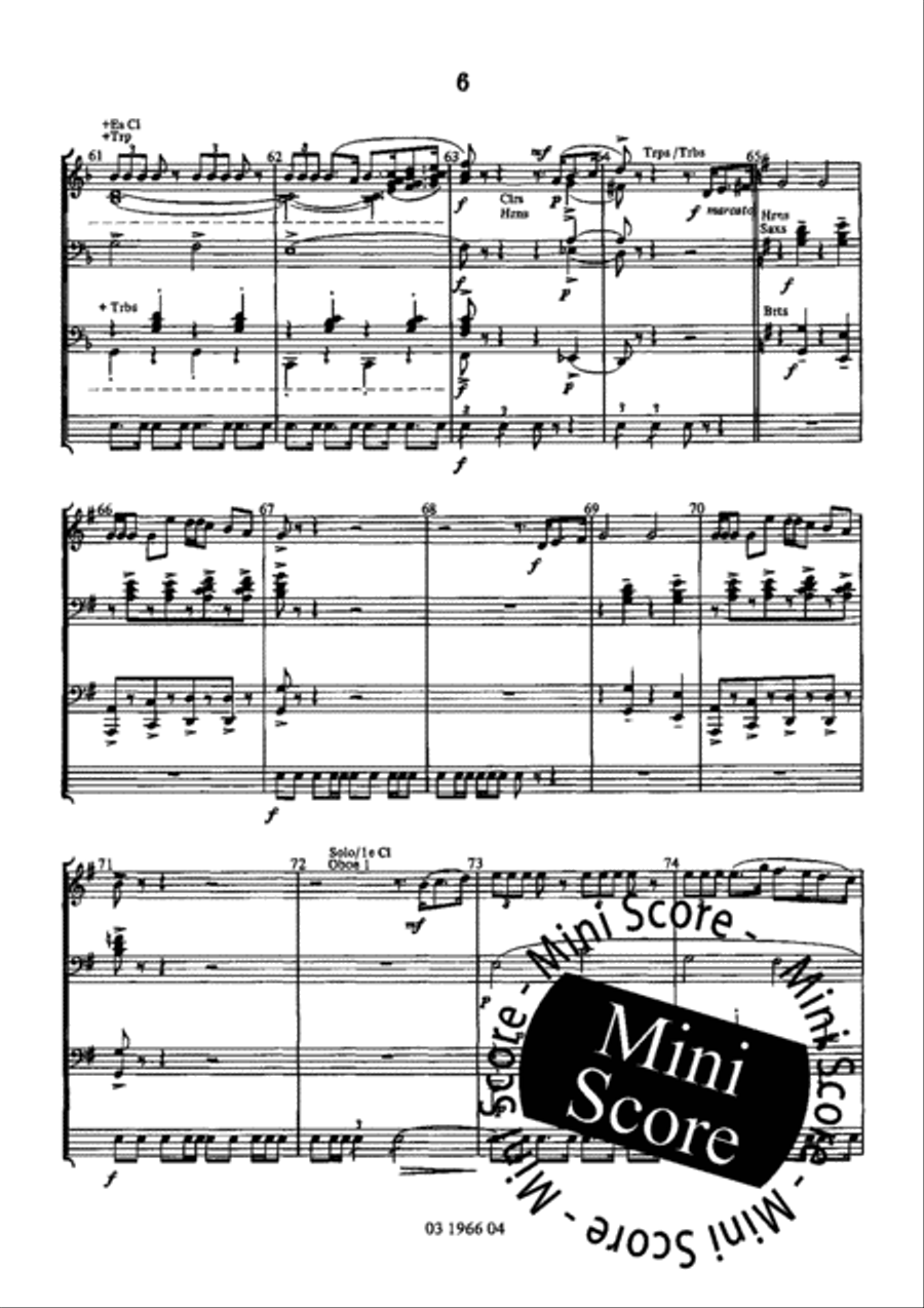 Sandpaper Ballet Concert Band scores gallery preview page 10