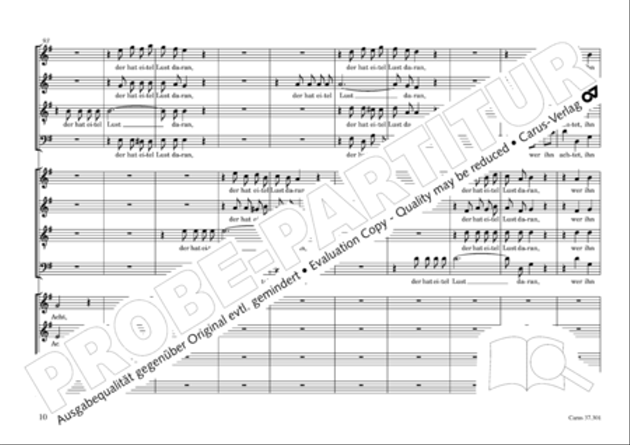 Gross sind die Werke des Herrn 4-Part scores gallery preview page 11